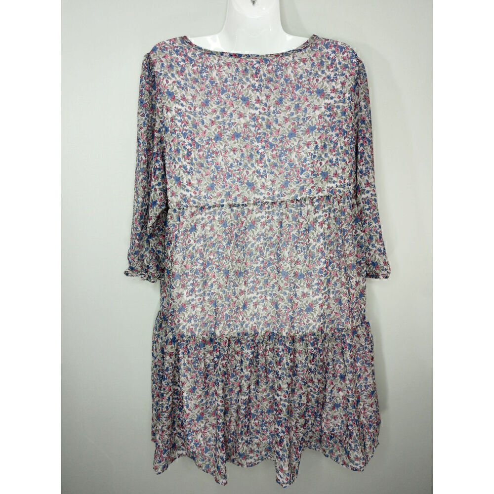 BB Dakota Steve Madden Ditsy Mini Babydoll Peasant Free Spirit Tiered L NWT - Picture 6 of 10